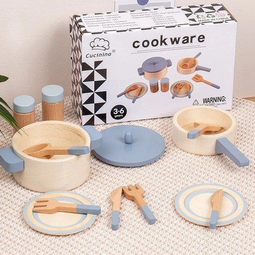 Wooden kids play kitchen set - kids, |