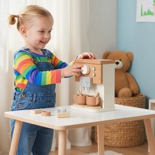 Kids Wooden Coffee Machine