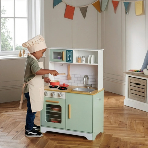 Wooden corner play kitchen - corner,