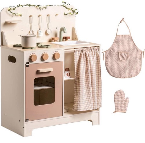 Robotime wooden play kitchen - wooden,
