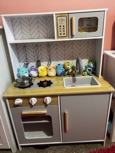 Wooden toy kitchen and - wooden,
