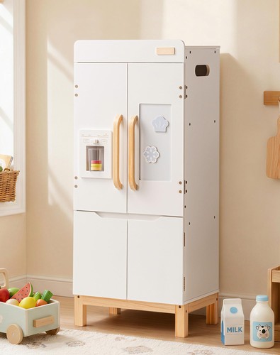 Robotime wooden toy fridge - robotime,