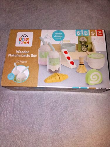 Little town wooden matcha - town,