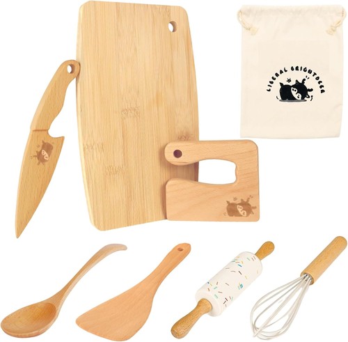 8pcs wooden kid baking - wooden,