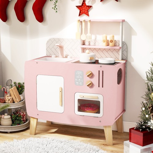 Wooden play kitchen - wooden,
