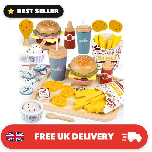 Wooden food for play kitchen - for,