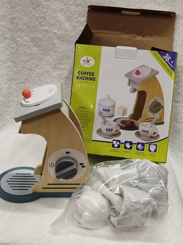 Kids wooden coffee machine - kids,