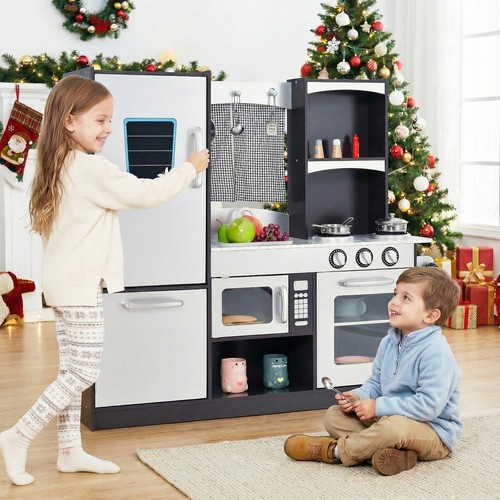 Kids play kitchen - kids, pretend