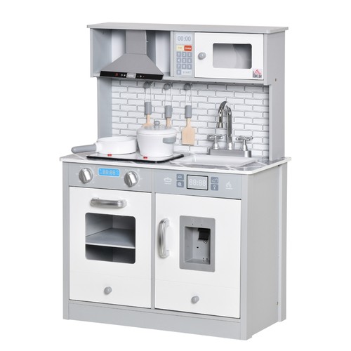 Homcom kids wooden toy kitchen - kids,
