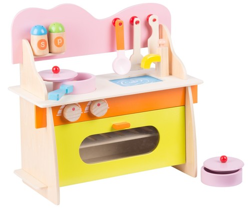 10pcs kids wooden kitchen - wooden, play