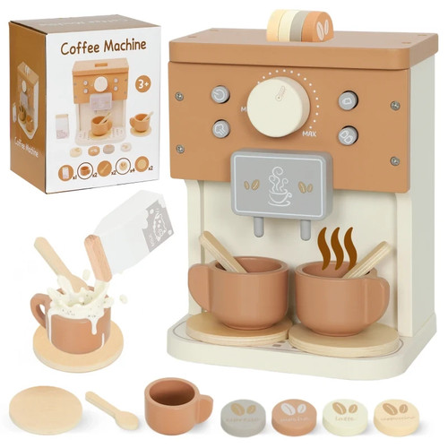 Kids wooden coffee - wooden, toy