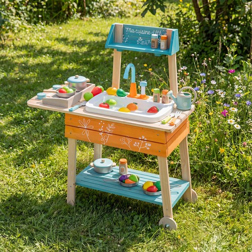 Kids play kitchen - kitchen, wooden