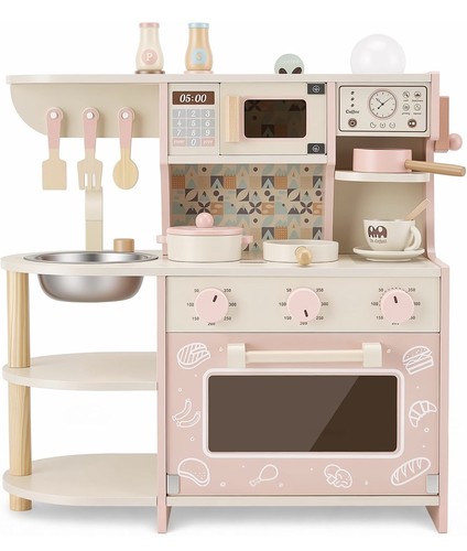 Wooden play kitchen for - play,