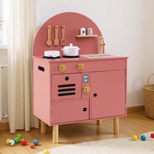 Wooden kitchen playset - wooden, kids