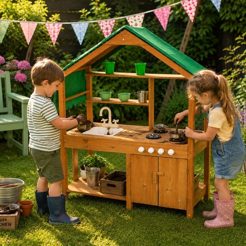 Neo wooden outdoor mud kitchen - mud,