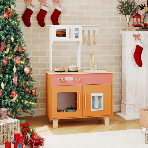 Wooden play kitchen toy - wooden,