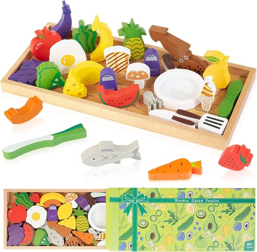 Kids wooden vegetables food - kids,