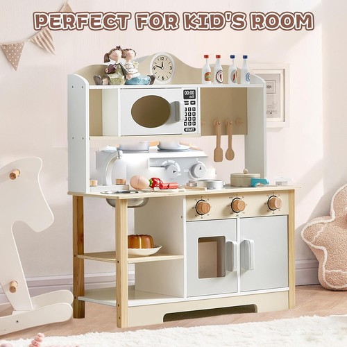 Wooden play kitchen toy - wooden,