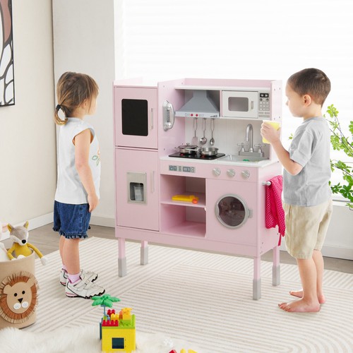 Wooden play kitchen kids - play,