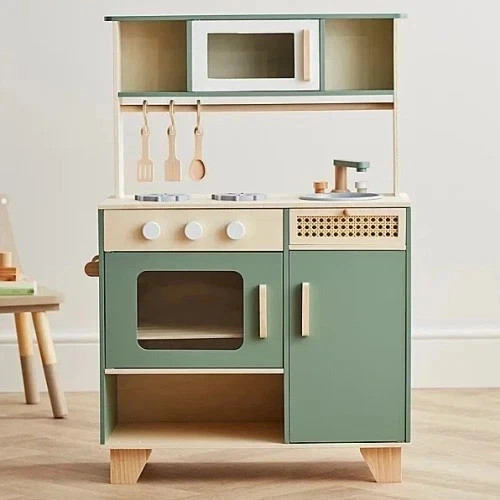 Wooden kids play - play, kitchen
