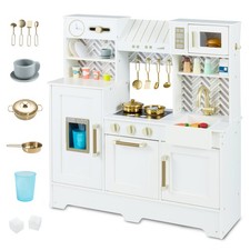 COSTWAY Wooden Play Kitchen