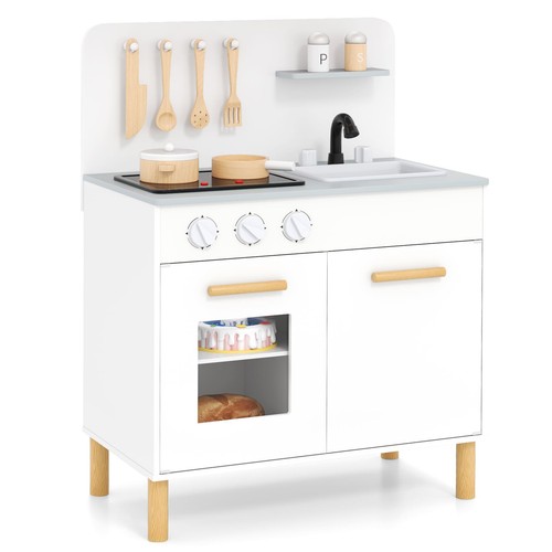 Kids play kitchen wooden toy - play,