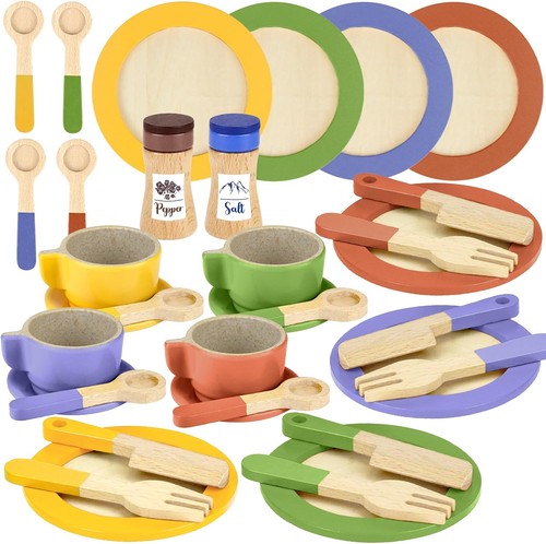 Wooden toy food for kids - food,