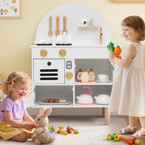 Wooden kitchen playset kids - wooden,