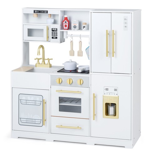 Wooden play kitchen - wooden,