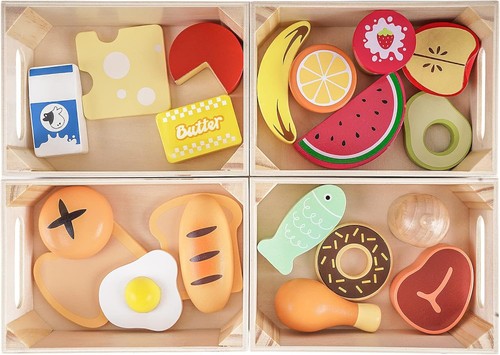 Food groups wooden - food, play