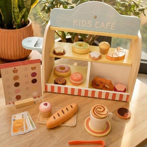 Wooden kids café - café, food