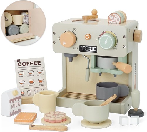 Wooden coffee machine toy play - toy,