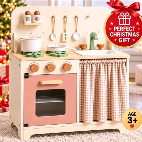 Wooden kids play kitchen - kids,