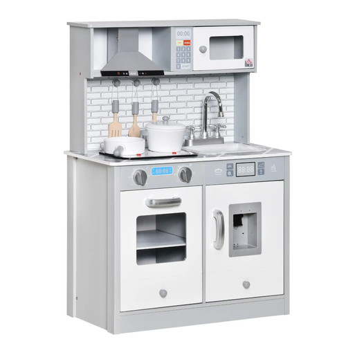 Kids wooden toy kitchen - wooden,