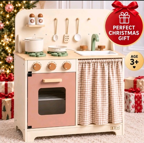 Wooden kids play - wooden, kitchen