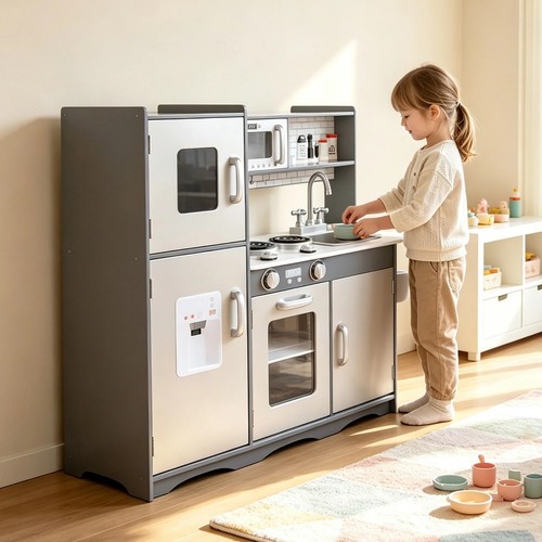 Kids wooden play kitchen - kids,