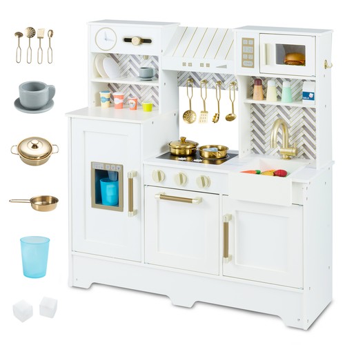 Wooden play kitchen kids - play,