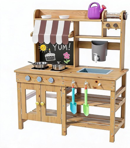 Kids kitchen playset wooden - kitchen,