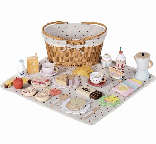 Wooden picnic play food set - picnic,