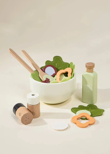 Wooden salad playset kids - wooden,