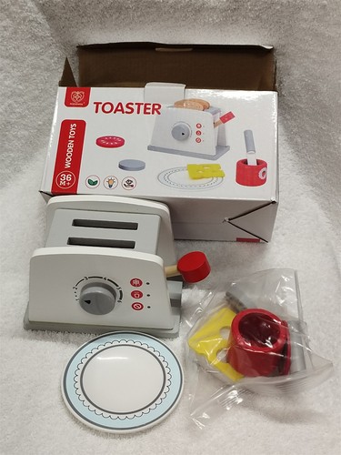 Kids wooden toaster pretend - kids,