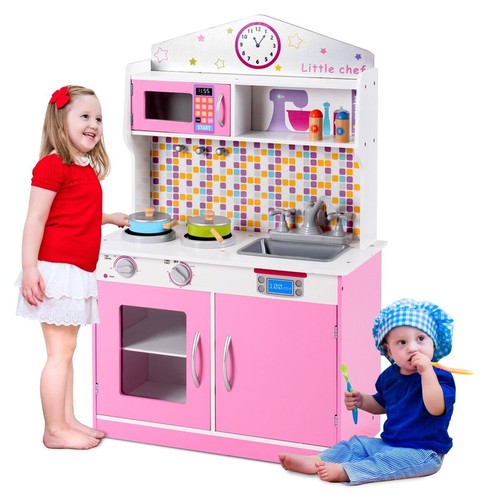 Wooden kids play - wooden, kitchen