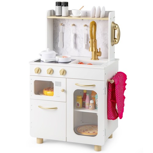 Wooden kitchen playset - kitchen,