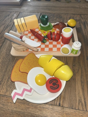 Wooden toy kitchen - wooden, and