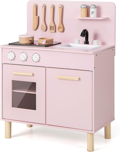 Kids play kitchen wooden - play, kitchen,