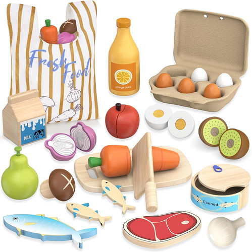 Wooden play food toys for - toys,