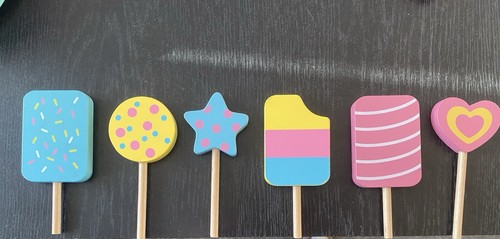 Wooden toy ice lollies - ice,